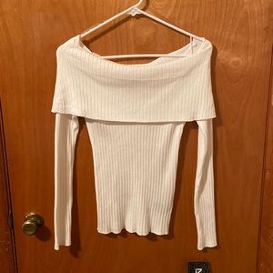 White Fitted Sweater